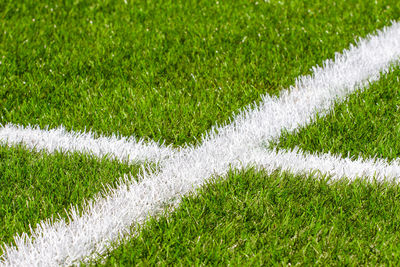 Full frame shot of soccer field