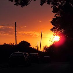 Road at sunset