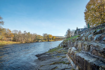 Scenic view of river against sky