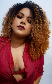 Portrait of a beautiful young woman
