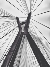 Low angle view of power lines