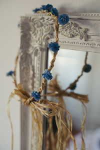 Close-up of barbed wire