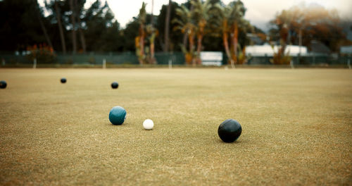 Golf ball on grass