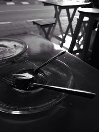 Close-up of food on table