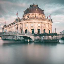 Spree river against bode-museum