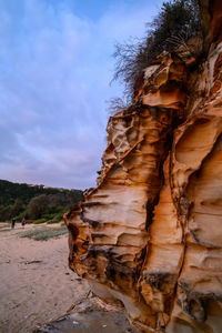 View of rock formations