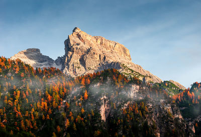 Scenic view of mountain against sky