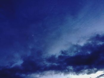 Low angle view of clouds in sky