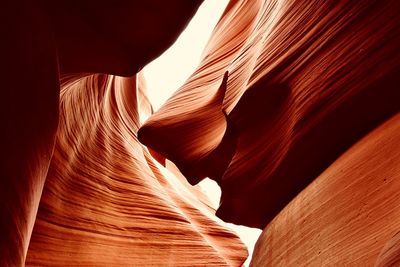 Low angle view of rock formation