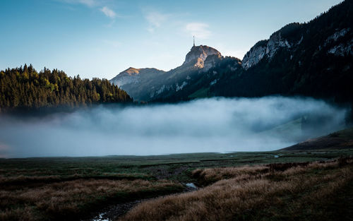 Panoramic view of landscape against sky