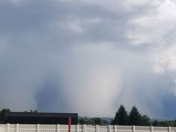 Panoramic view of trees against sky