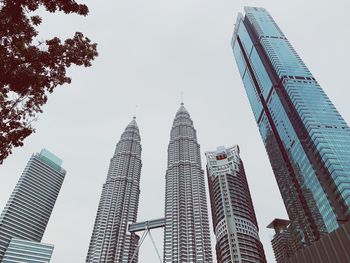 Low angle view of buildings against sky