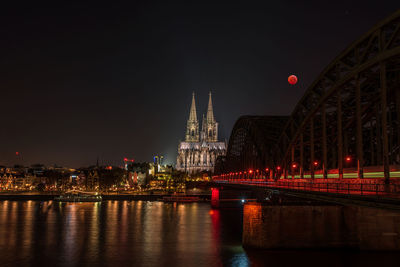 Moon eclipse on 21.01.2019, köln, blood moon.