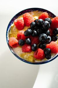 Close-up of strawberries in bowl