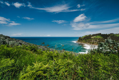 Scenic view of sea against sky