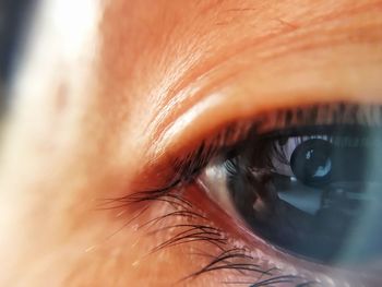 Extreme close-up of woman eye