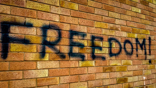 Full frame shot of brick wall