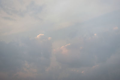 Low angle view of clouds in sky