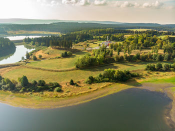 Scenic view of landscape against sky