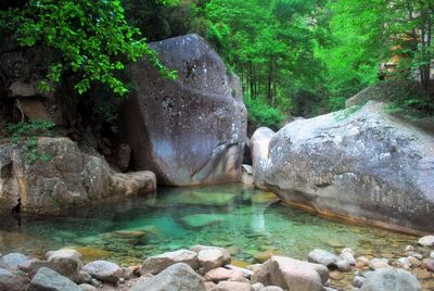 River flowing amidst rocks