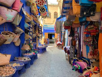 View of market stall