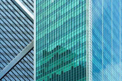 Full frame shot of modern glass building