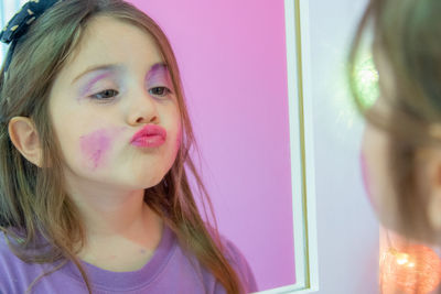 Portrait of a girl looking away