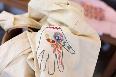 Close-up of mannequin