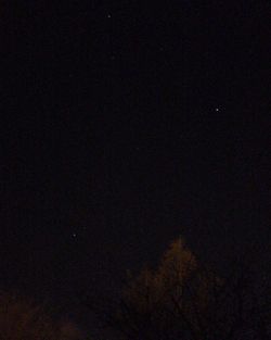 Close-up of sky at night