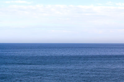 Majestic ocean horizontal scenic view of sea against sky