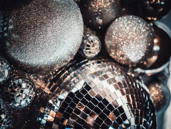 Close-up of christmas decorations