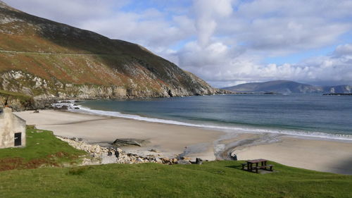 Panoramic view of beach against sky