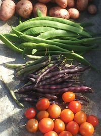 Vegetables for sale at market stall