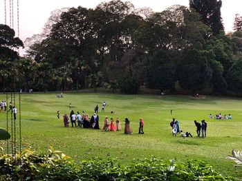 Group of people in park