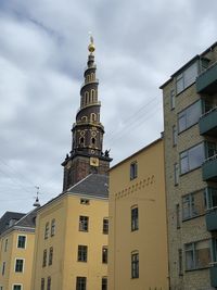 Low angle view of buildings in city