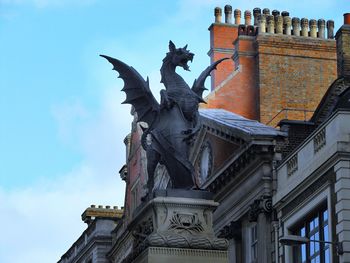 Low angle view of statue