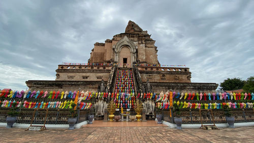 Low angle view of historical building against sky