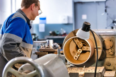 Man working in factory