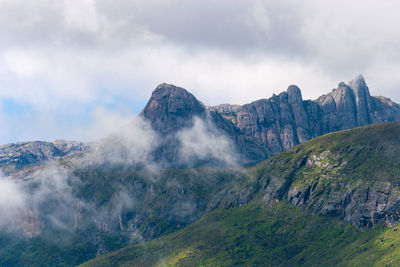 Summit in clouds in andringitra national park, madagascar