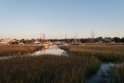 Scenic view of su set creek