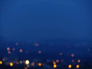 View of illuminated lights at night