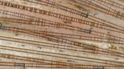 Full frame shot of railroad tracks