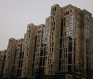 Low angle view of building against clear sky