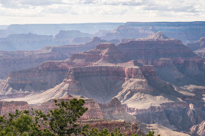 Scenic view of grand canyon national park on sunny day