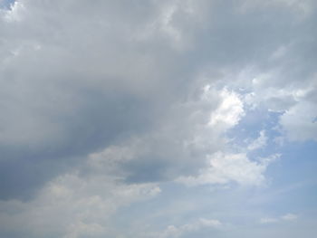 Low angle view of clouds in sky