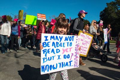 Group of people on the road