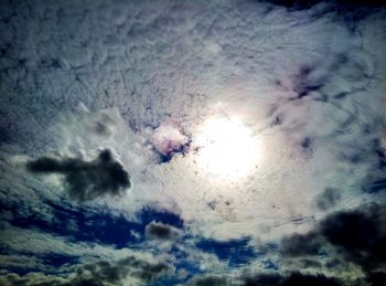 Low angle view of cloudy sky