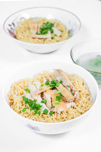 Close-up of food in bowl on table