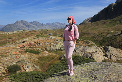 Alpe d'huez. on the way to mountain lakes