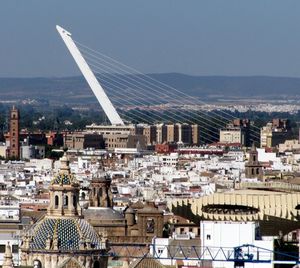 Aerial view of city